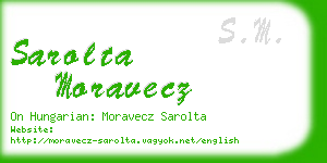 sarolta moravecz business card